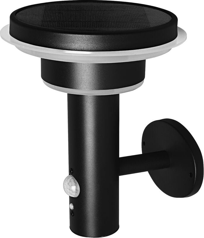 Ledvance - Wandleuchte für Aussenanwendung endura style Solar Sensor wall Double Circle warmweiss 6W Schwarz