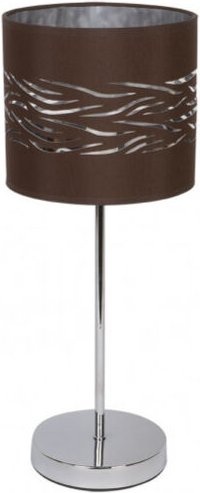 Tischleuchte Nebel 1xe14 chrom/braun-silber 43x17x17 cm