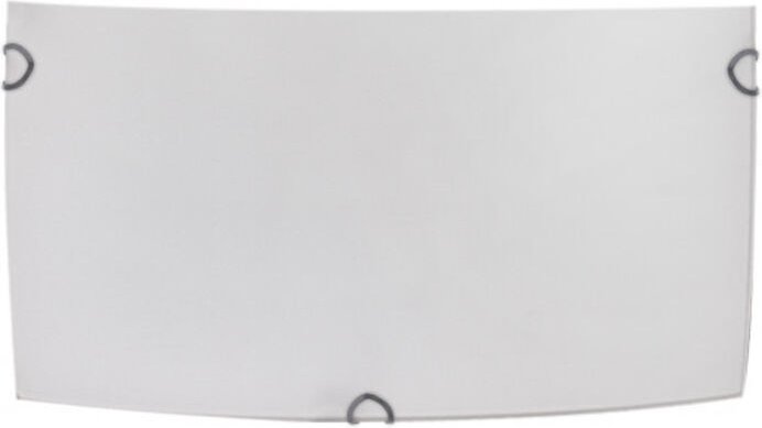 Rechteckige Wandleuchte ayla 1xe27 weiß 25x12,5x7 cm