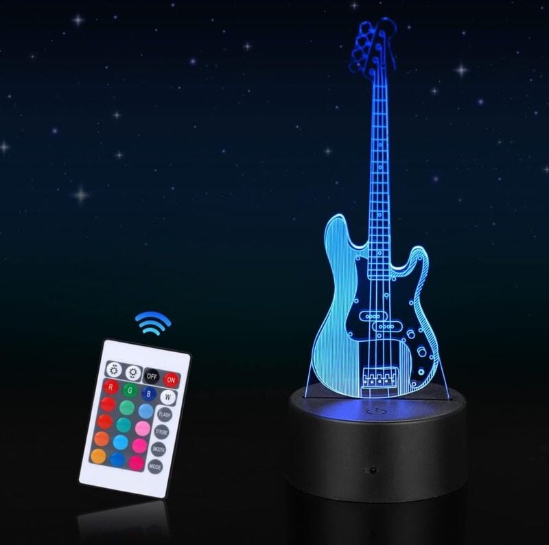 Memkey - LED-Nachtlicht, 3D-optische Täuschungslampe mit 16 wechselnden Farben und Smart Touch & Fernbedienung, Kinder-N...