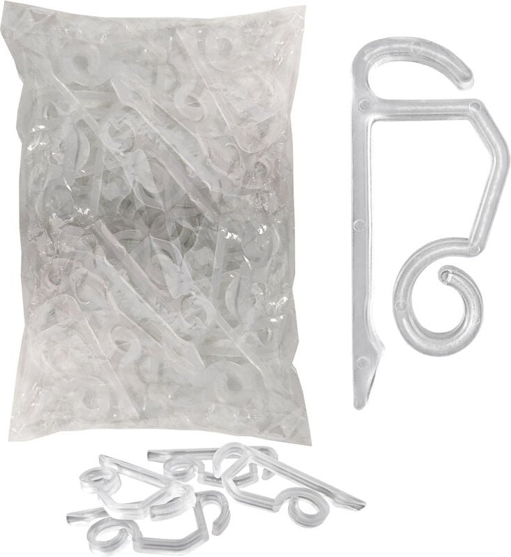 Dachrinnenhaken für Outdoor Lichterketten - 24er Set - Kunststoff Dachrinnen Halterung für Außen - Haken für Befestigung...