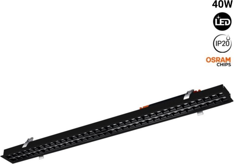 40W UGR18 Linearer LED-Einbaustrahler 40W Osram Chip