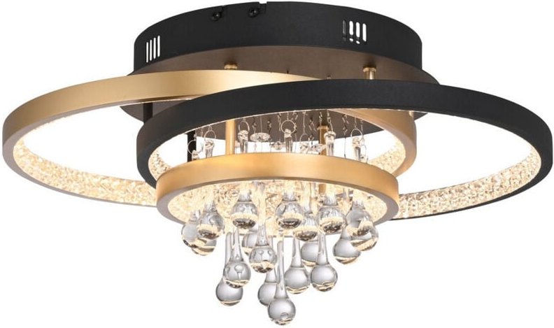 Thumbnail - Paul Neuhaus Rotazo Deckenleuchte Schwarz, Messing 1x 32W LED 3000K Dimmbar