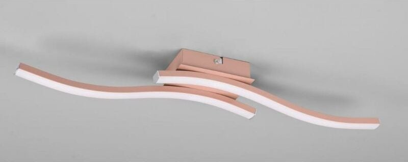 Deckenleuchte Design Double Rod Led 4000k Route Rose Gold Trio Lighting