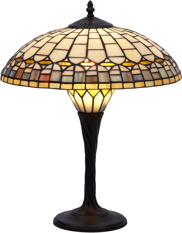 Tischleuchte mit Opal-Durchmesser 40 cm, Quarz-Serie