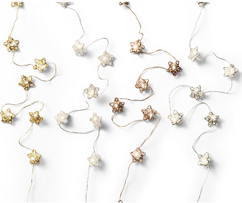 Kaemingk - Dekorative LED-Weihnachtsbeleuchtung für den Innenbereich, farbig sortiert, L190 cm