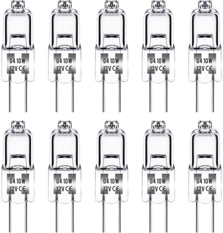 Spezifische Glühbirne, G4 12V 10W Glühbirne, 10er-Pack
