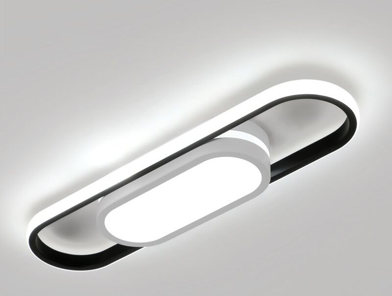 Moderne 27W led Deckenleuchte Weiß Schwarz 3000K/4500K/6500K - Goeco