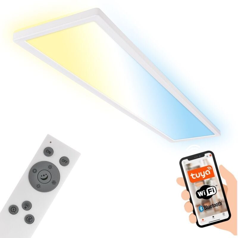 Thumbnail - Briloner - led Deckenlampe 98cm Deckenleuchte Smart led Panel Flach Dimmbar Appsteuerung