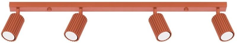 Amber 4 Gu10 Spotlight Red Ockre Alu Lumilo 16.239.41