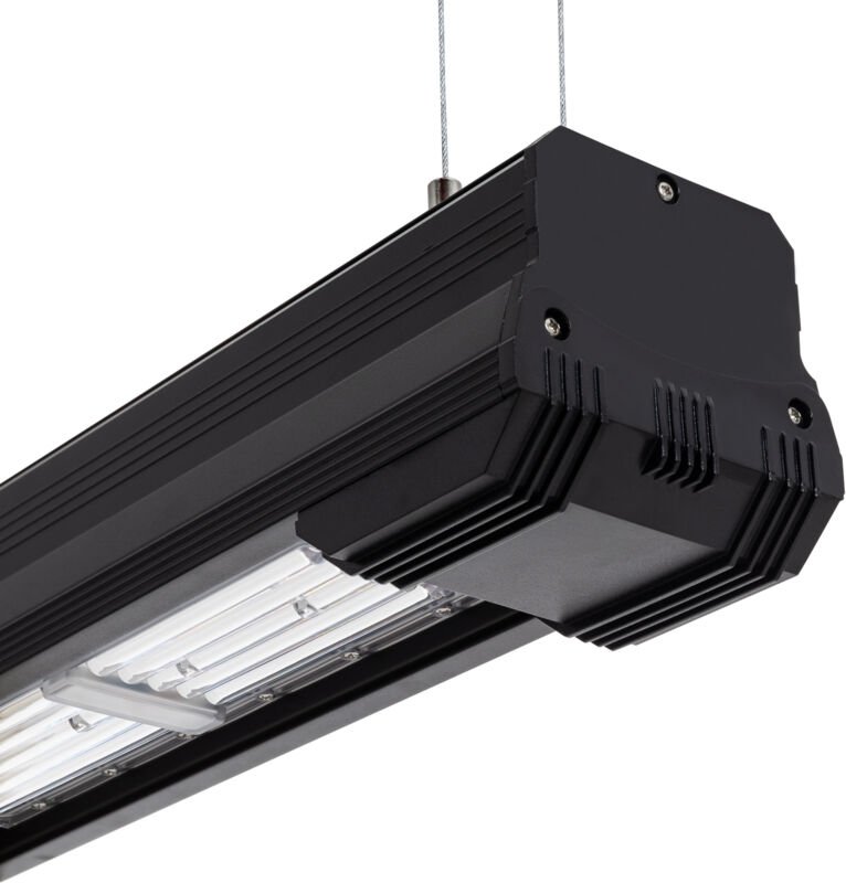 Thumbnail - LED-Hallenstrahler Linear Industrial 100W IP65 160lm/W Smart Zhaga Plug and Play 4000K 120ºx40º Ohne Sensor Neutralweiß