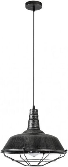 Anhänger flamenco 1xe27 rustikal-silber regx36x36 cm