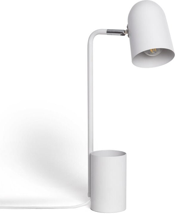 Schreibtischlampe Flexo aus Metall mit Bleistifthalter Waal Weiß