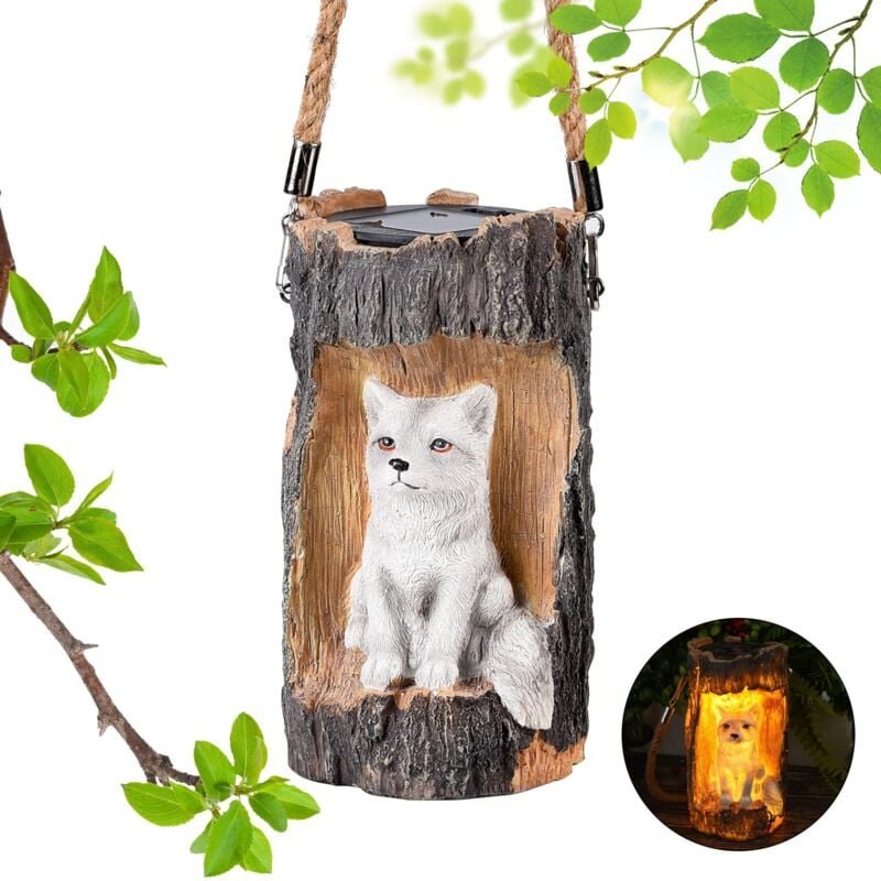 Eulenförmige Gartendekoration, Solar-Gartenleuchten zum Aufhängen für draußen, Garten-Rasen-Gartengeschenke, wasserdicht...