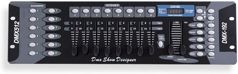 Regler DMX512 9-12VDC 192 Kanäle