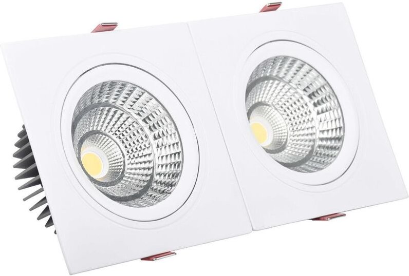 Efectoled - led Downlight Einbaustrahler 20W Eckig Madison Ausschnitt 205x90 mm 4000K Neutralweiß