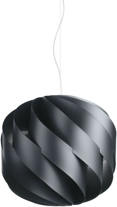 Linea Zero - Aufhängung 2 Lichter Schwarz aus verchromtem Metall Cm. 55 x 52 Std