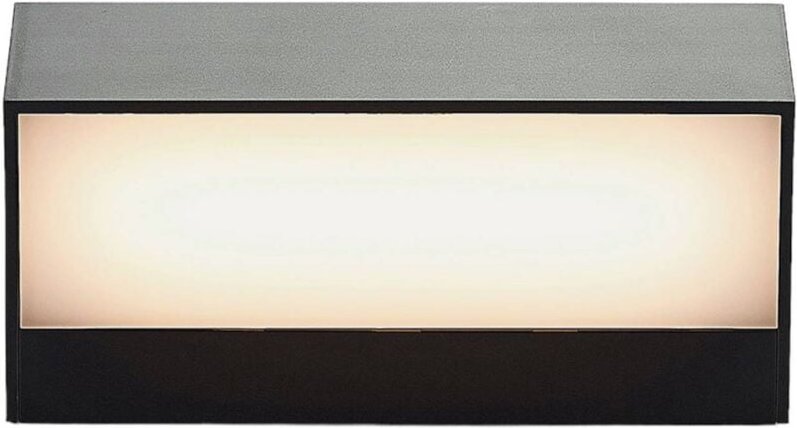 Thumbnail - Lindby - LED-Außenwandleuchte Nienke, IP65, 17 cm - dunkelgrau (ral 7024), weiß