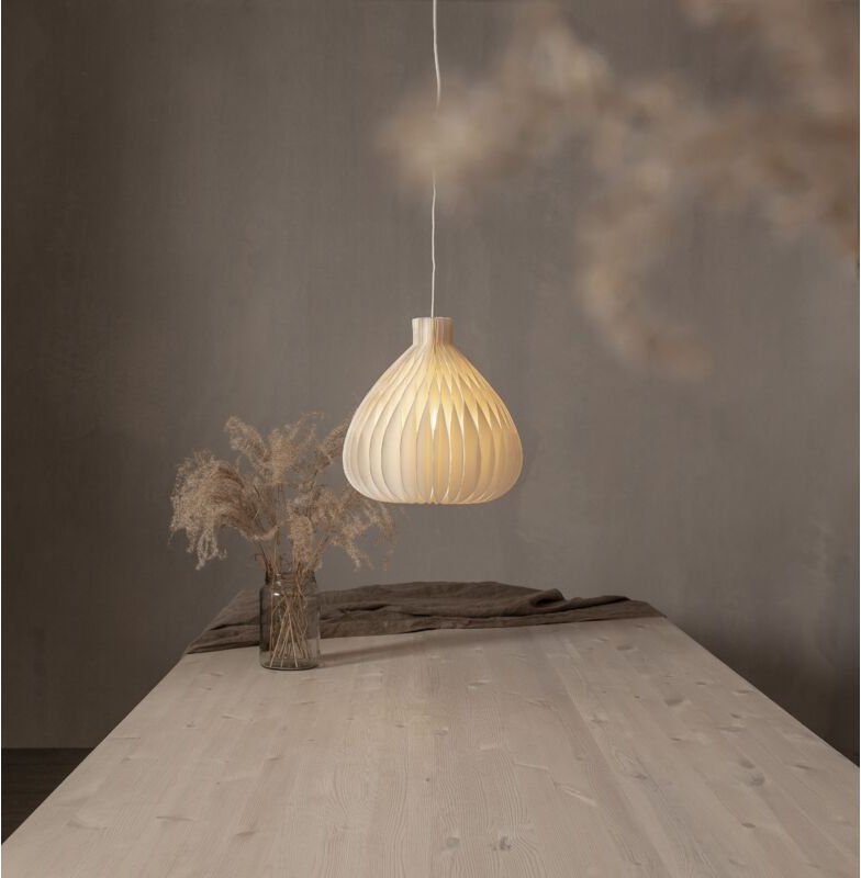 Star Trading - Lampenschirm 'Honeycomb' aus FSC-Papier, weiss, Faltbar, für E14-Fassung, 28cm