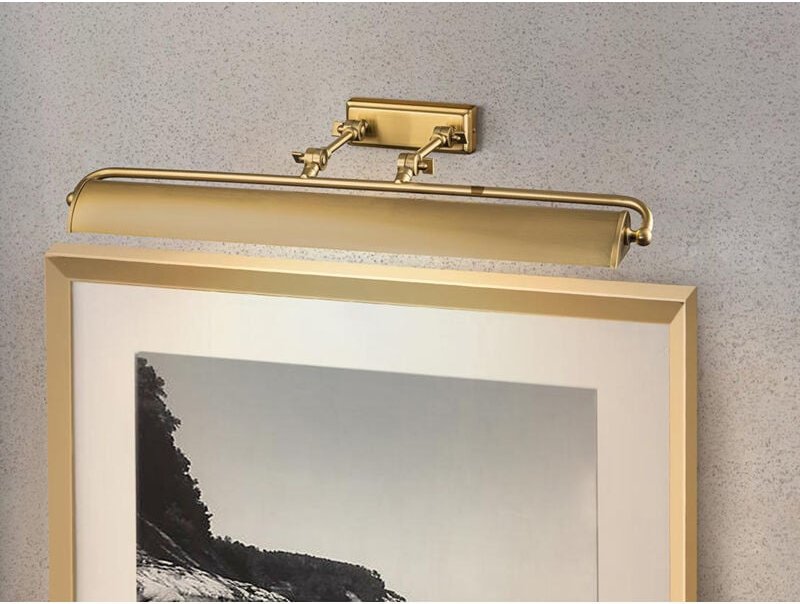 Thumbnail - Große Bilderleuchte WINCHFIELD verstellbar, Altmessing Breite 70cm