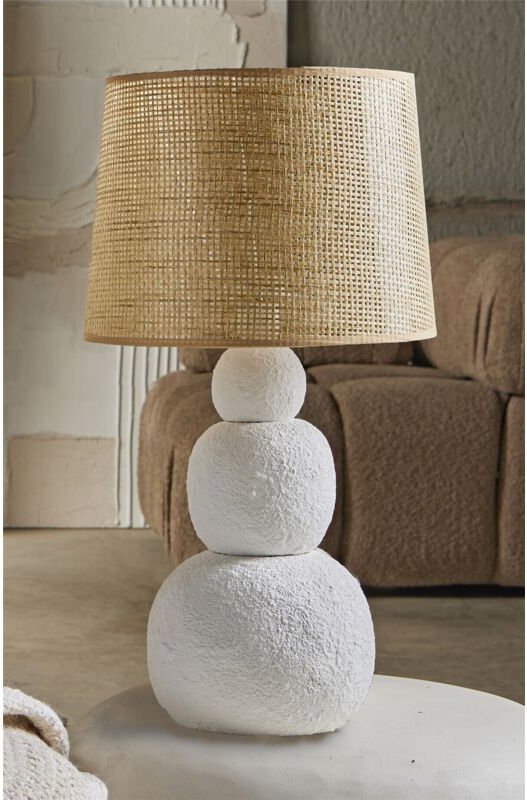 Stuck-Tischleuchte mit Gitter, 57 cm, 30 cm x 57 cm