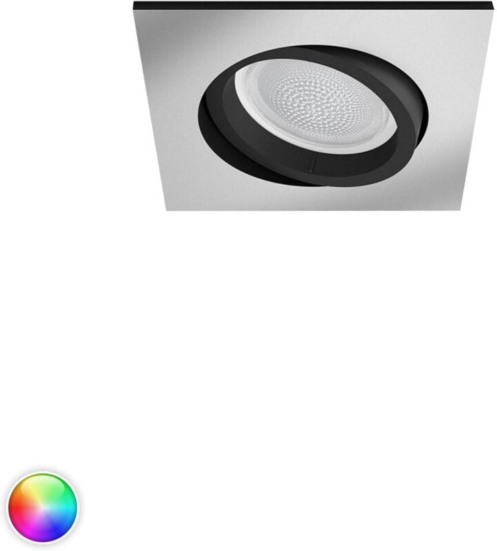 Philips Hue White and Color Ambiance Einbauspot eckig Aluminium"-"174197142
