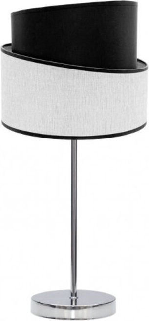 Tischleuchte Chrom/Weiß/Schwarz Hara Modell 1xE14 Fabrilamp
