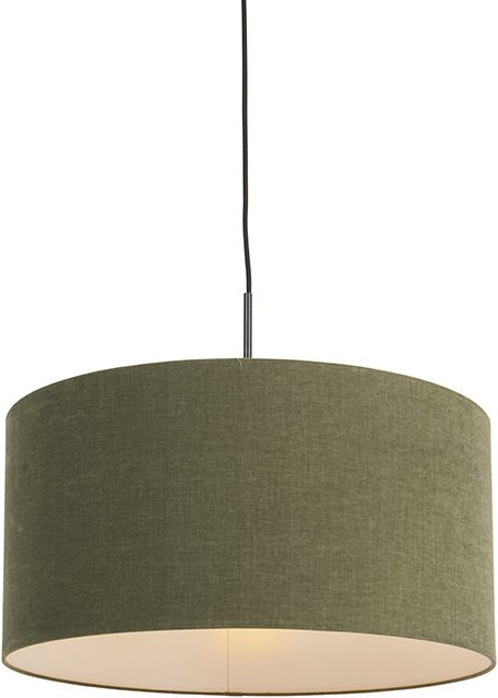 Hängelampe schwarz mit grünem Schirm 50 cm - Combi 1