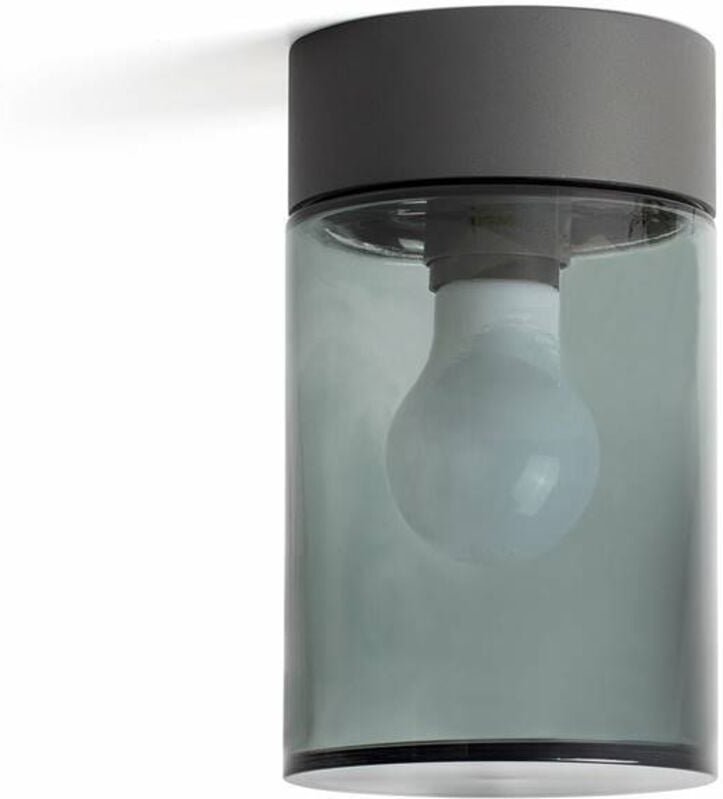 Deckenleuchte dunkelgrau mit Rauchglas kila 71741