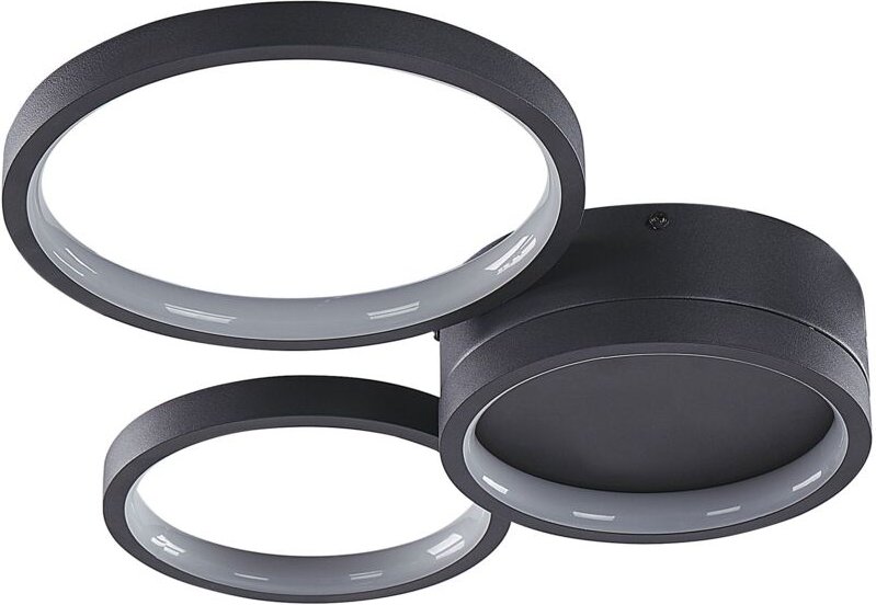 LED Deckenlampe AGNAT Metall Schwarz