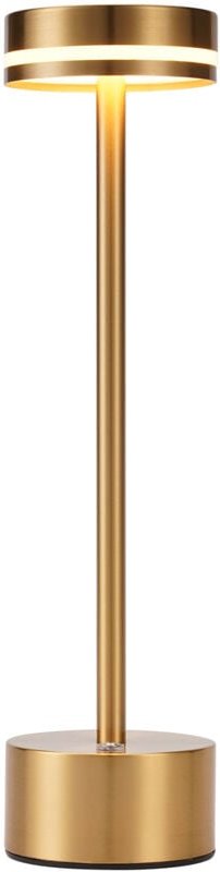 Tischlampe Akku led Tischleuchte Kabellos - Nachttischlampe Dimmbare mit usb-c Aufladbar Batterie Touch Lampe Gold Tisch...