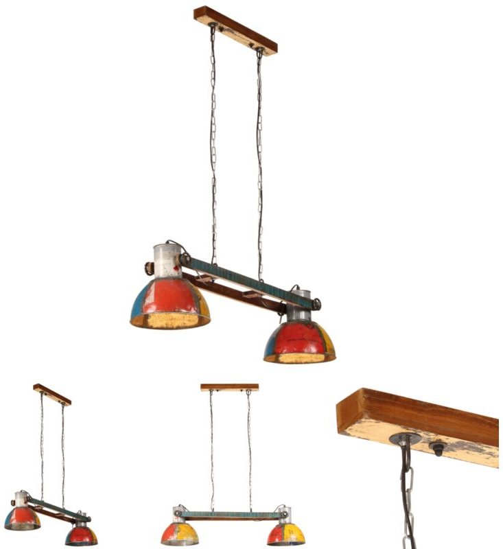 The Living Store - Hängelampe Industrie-Stil 25 W Mehrfarbig 111 cm E27