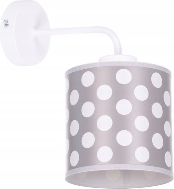 Moderne Lampenschirm-Wandleuchte, White Dots