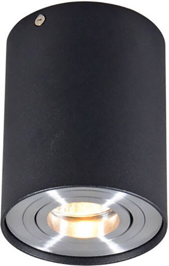 Smarter Aufbauspot schwarz mit Stahl inkl. WiFi GU10 - Rondoo up