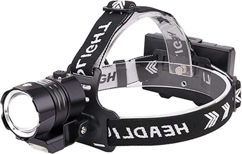 Wiederaufladbare LED-Stirnlampe, leistungsstarke LED-Stirnlampen, wasserdichte Stirnlampe für den Außenbereich, 4 Modi, ...