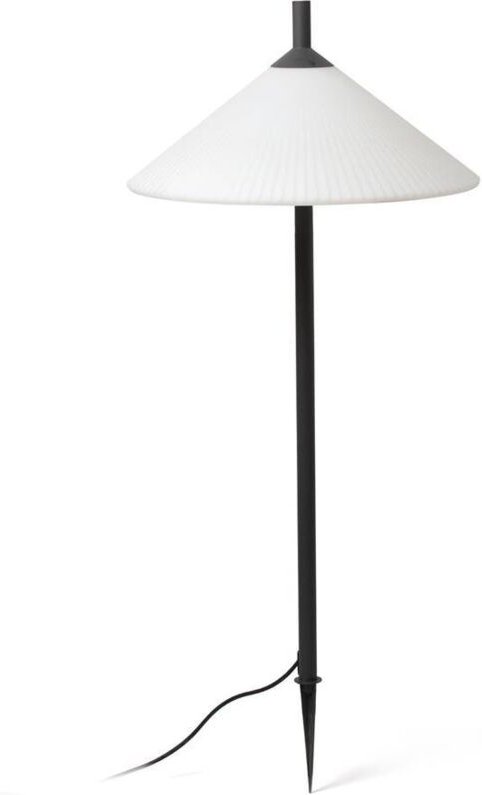 Saigon Erdspieß Lampe grau/weiß matt 1 m R55 71575P-01