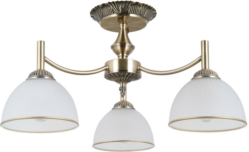 Hängeleuchte FENER 3 E27 Antikmessing ITALUX PND-40653-3-ABR-WH