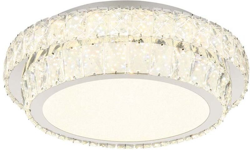 Globo - Deckenlampe Deckenleuchte Esszimmerlampe Dimmer Fernbedienung Kristalle led 40cm