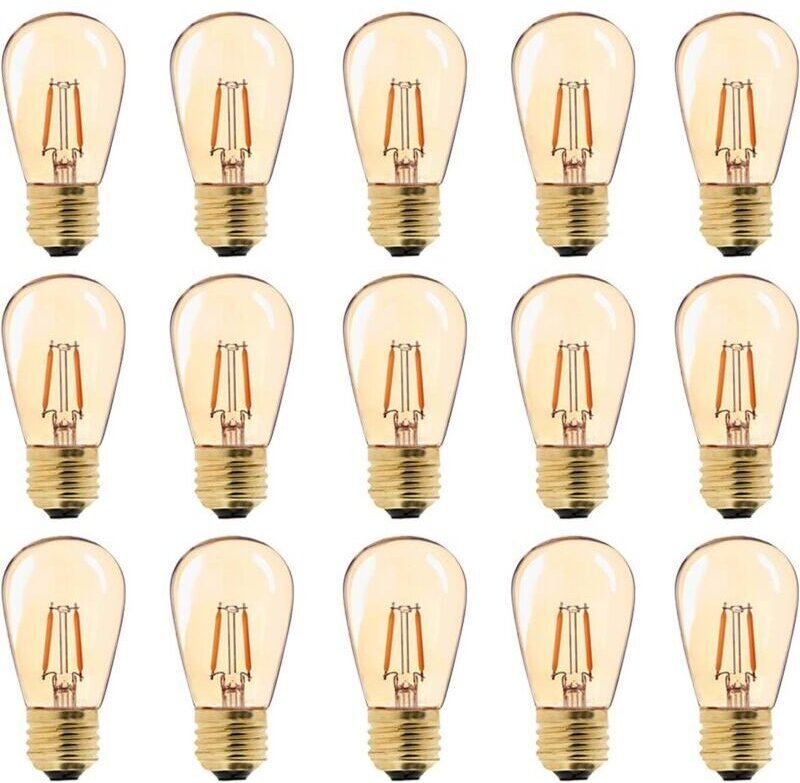 E27 Vintage-LED-Lampe, ST45, einfach zu ersetzen (1 W = 10 W Glühlampe), superwarmweiß (2200 K), E27-Sockel
