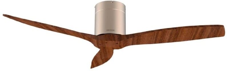 Cecotec Deckenventilator ohne Licht EnergySilence Aero 5500 Aqua GoldDunkelHolz Verbunden