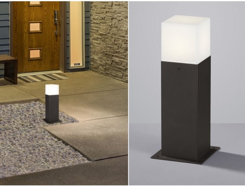 Trio - led Sockelleuchte hudson in Anthrazit Höhe 30cm IP44 - Außenleuchte