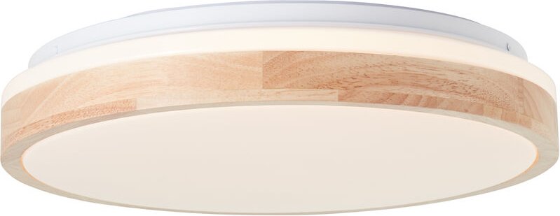 Thumbnail - Brilliant - Brodsky led Deckenleuchte 38cm holz hell/weiß, Metall/Holz, 1x led integriert, 24 w , (Lichtstrom: 2500lm, L...