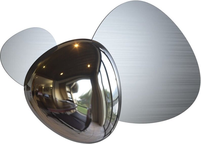 Wandlampe Wandleuchte Flurleuchte Wohnzimmerlampe Edelstahl nickel Metall led