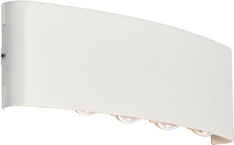 Außenwandleuchte weiß inkl. led 10-flammig IP54 - Silly