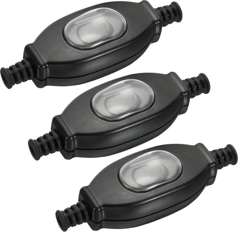 CCYKXA Stück wasserdichte Inline-Kabelschalter, Wippschalter für Lampenkabel (Ein/Aus), 3A 250V Wechselstrom-Geräteschal...