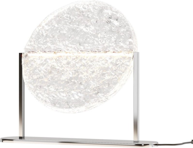 Maytoni Mangata Moderne integrierte LED-Tischleuchte, dimmbar, Chrom, 3000 K, 250 lm, Acrylschirm