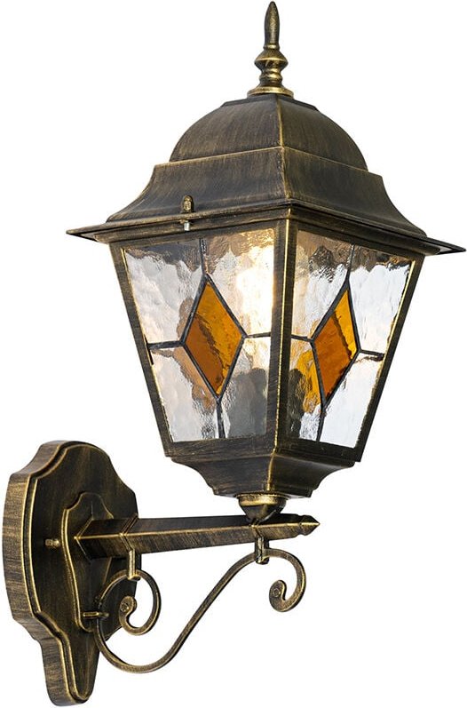 Vintage-Wandlaterne für den Außenbereich, antikgolden – Antigua Up