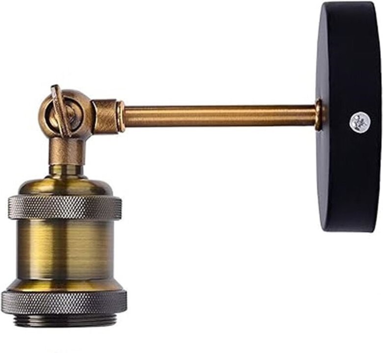 Trade Shop - Wandleuchte Vintage Industrielampe verstellbares Licht E27 Lampenfassung 13868 -