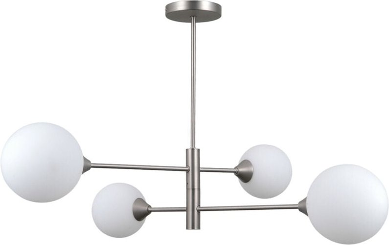 Italux Evora Moderne 4-Licht-Mehrarm-Halbflächen-Deckenleuchte, G9