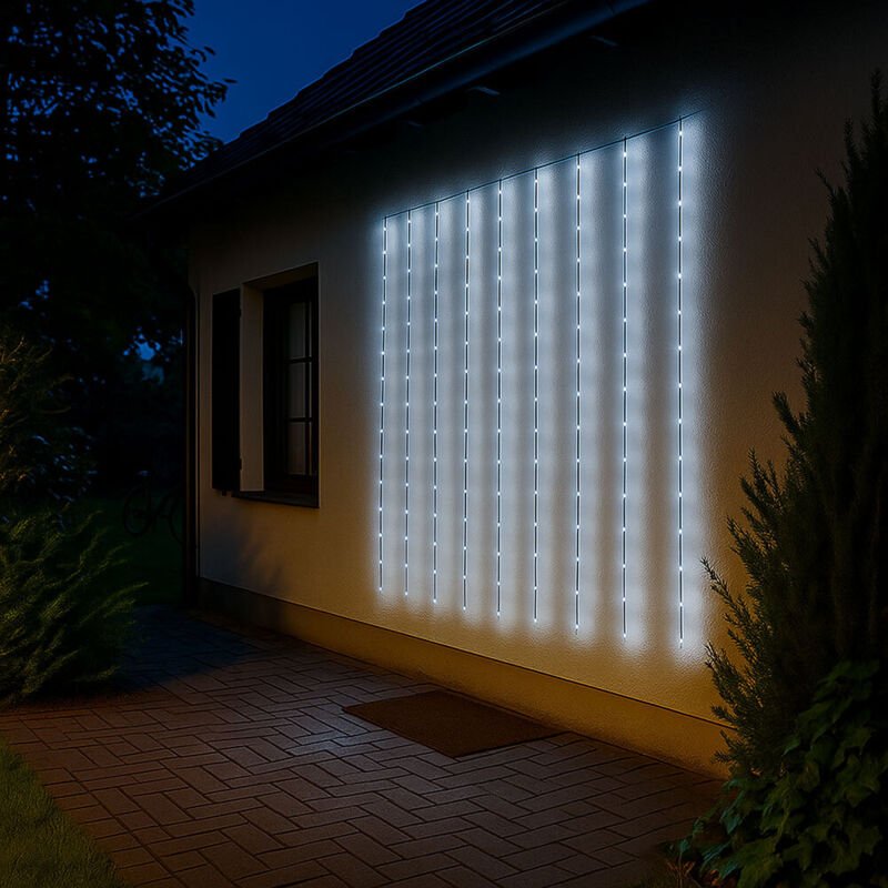 Led Lichterkette Außenleuchte Gartendeko Balkonleuchte Terrassenlampe, Kupfer, dimmbar Timer 300x led 12000K, l 300 cm, ...